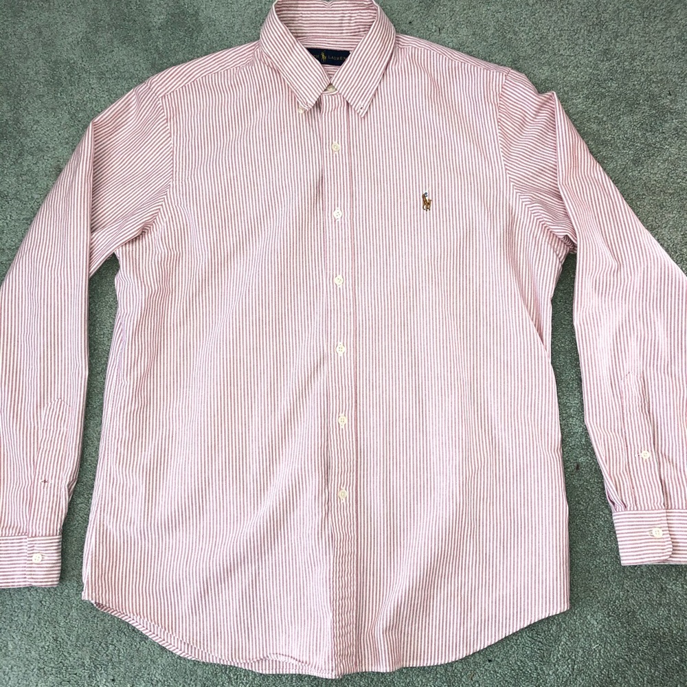 Pink striped Ralph Lauren Button-Down